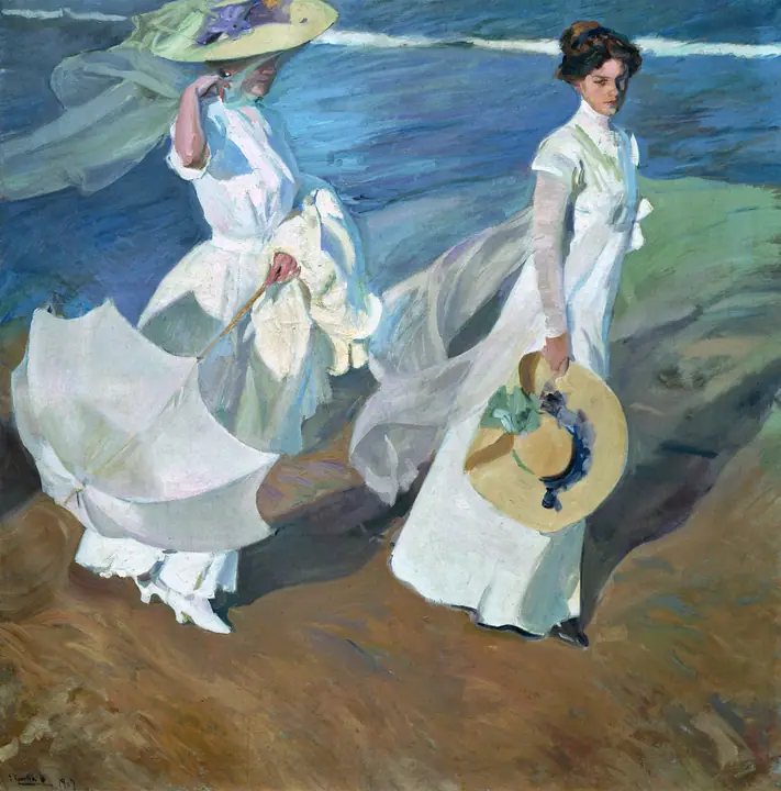 Paseo a orillas del mar, Joaquín Sorolla