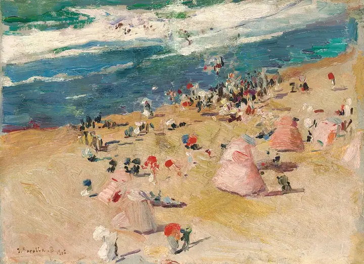 Playa de Biarritz, Joaquín Sorolla