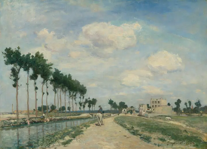El camino de sirga, Johan Barthold Jongkind