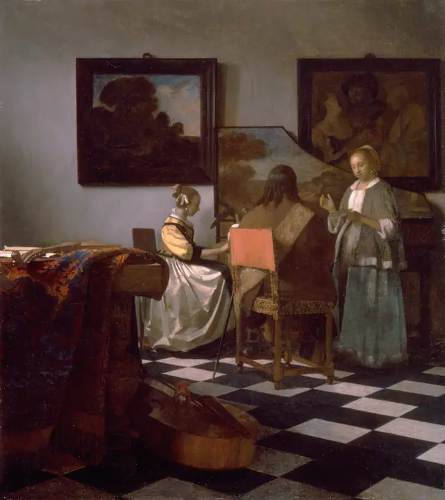 El concierto, Johannes Vermeer