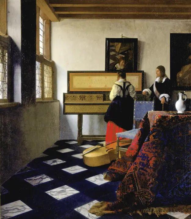 La lección de música, Johannes Vermeer