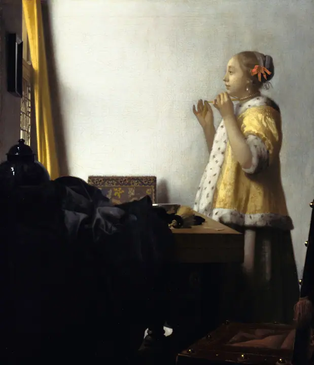 La muchacha del collar de perlas, Johannes Vermeer