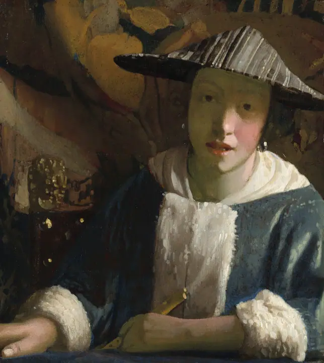 Muchacha con flauta, Johannes Vermeer