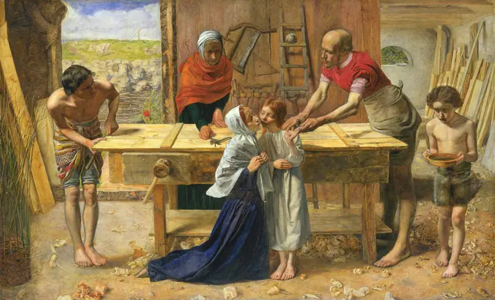 Cristo en casa de sus padres, John Everett Millais