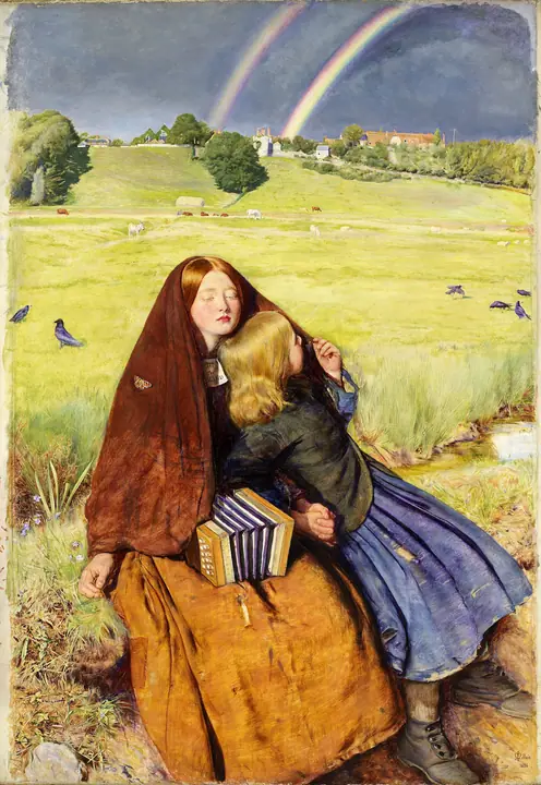 La chica ciega, John Everett Millais