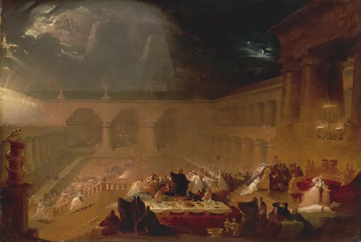 El festín de Baltasar, John Martin