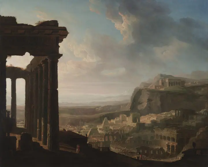 Ruinas de una ciudad antigua, John Martin