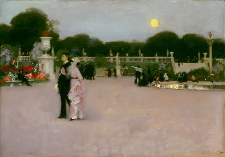 En los Jardines de Luxemburgo, John Singer Sargent