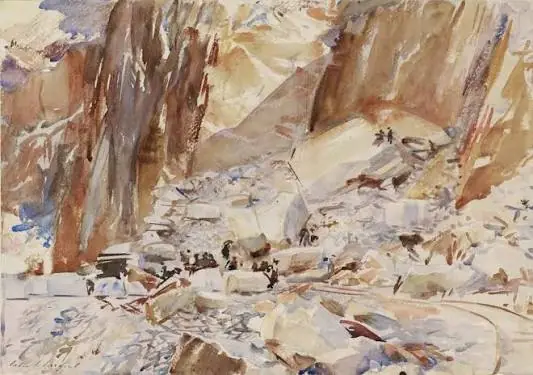 Las canteras de Carrara, John Singer Sargent