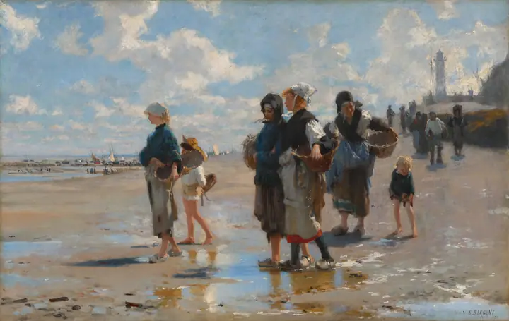 Niños pescando, John Singer Sargent