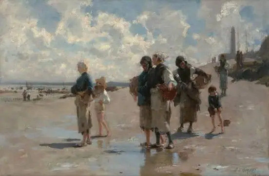 Pescadoras de ostras en Cancale, John Singer Sargent