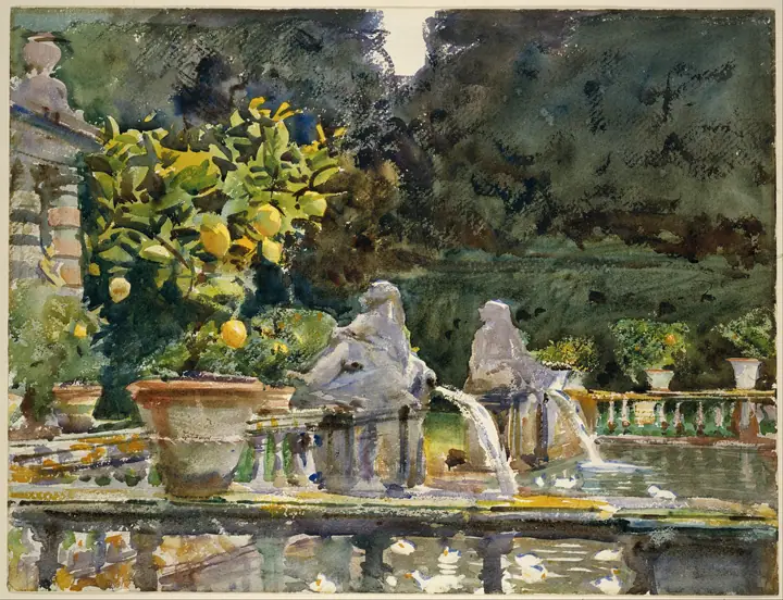 Villa di Marlia, Lucca, John Singer Sargent