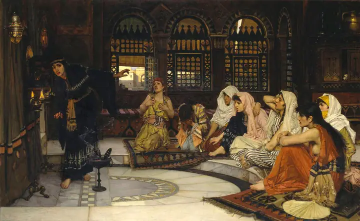 Consultando el oráculo, John William Waterhouse