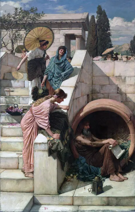 Diógenes, John William Waterhouse