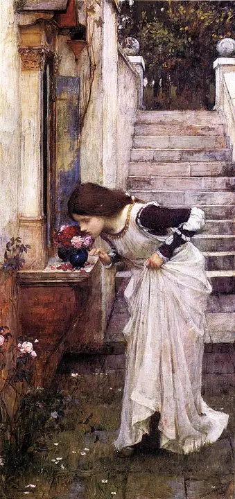 El santuario, John William Waterhouse