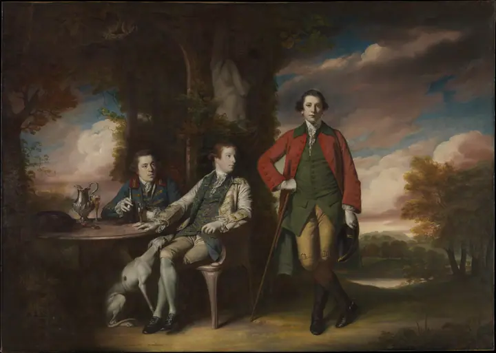 El honorable Henry Fane (1739–1802) con Inigo Jones y Charles Blair, Joshua Reynolds
