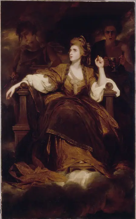 Sra. Siddons como musa trágica, Joshua Reynolds
