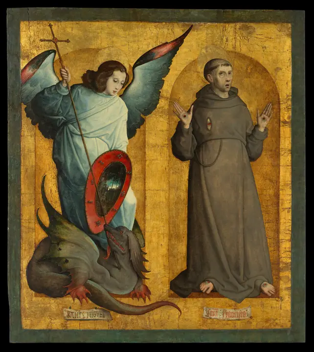 San Miguel y san Francisco, Juan de Flandes