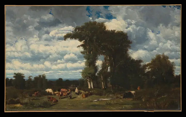 Paisaje con ganado en el Limousin, Jules Dupré