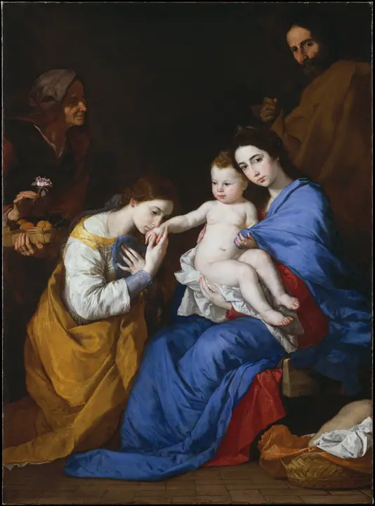 La Sagrada Familia con Santa Ana y Santa Catalina de Alejandría, Jusepe de Ribera