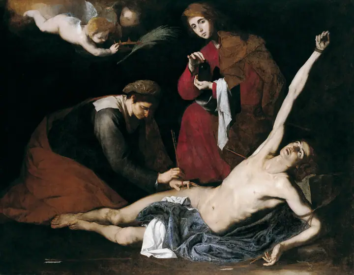 San Sebastián curado por las Santas Mujeres, Jusepe de Ribera