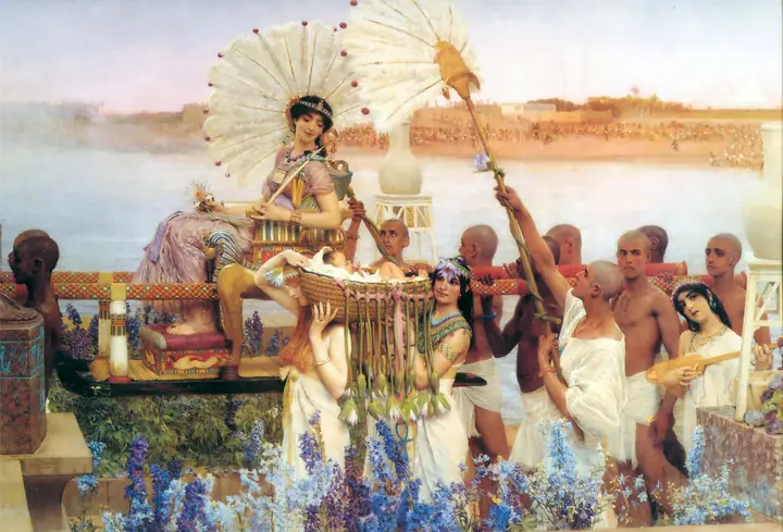 El hallazgo de Moisés, Lawrence Alma-Tadema