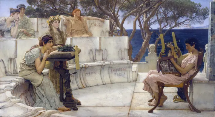 Safo y Alceo, Lawrence Alma-Tadema