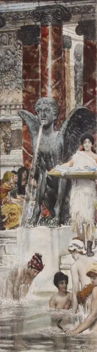 Un baño romano, Lawrence Alma-Tadema