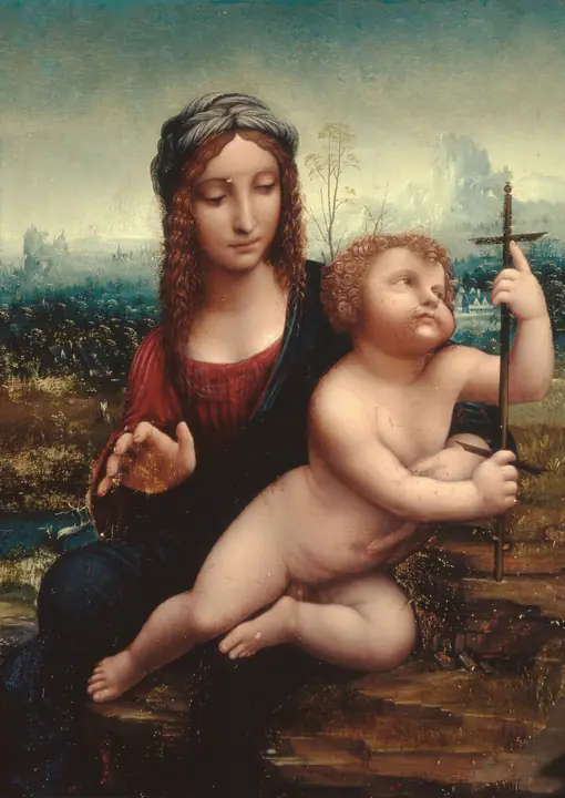 La Virgen del huso, Leonardo da Vinci