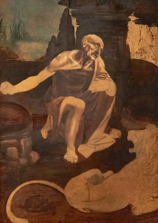 San Jerónimo penitente, Leonardo da Vinci