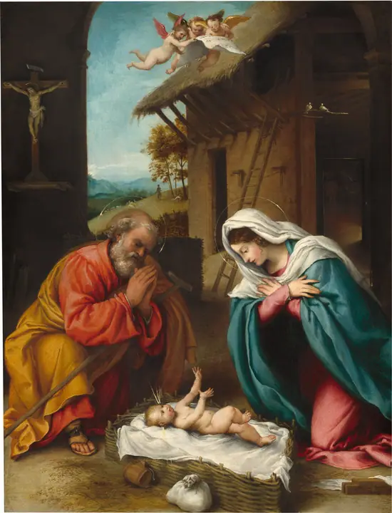 La Natividad, Lorenzo Lotto