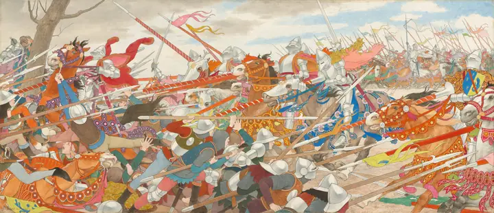 La turbulencia del conflicto (serie de Juana de Arco, IV), Louis Maurice Boutet de Monvel