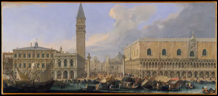El Molo de Venecia, desde la Cuenca de San Marcos, Luca Carlevaris