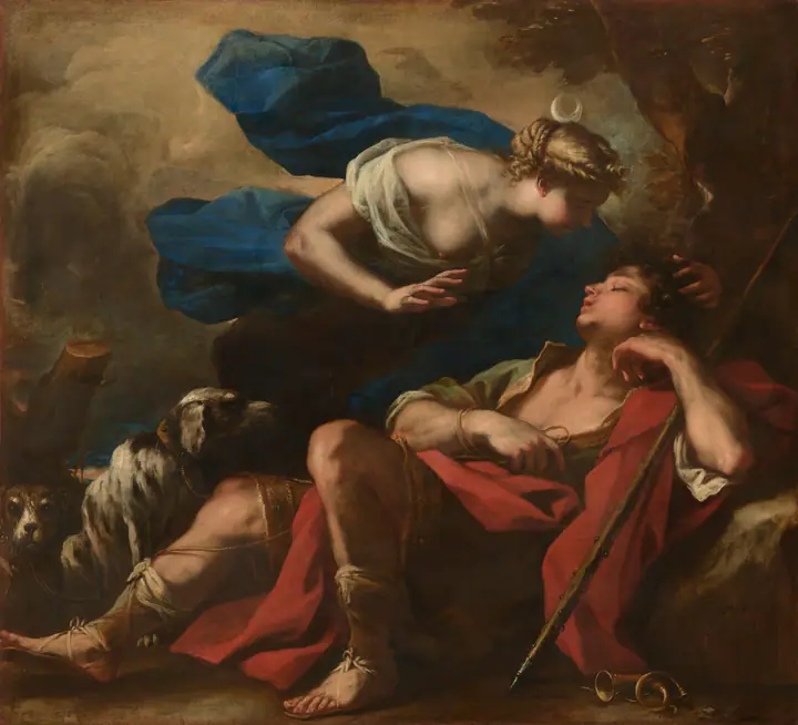 Diana y Endimión, Luca Giordano