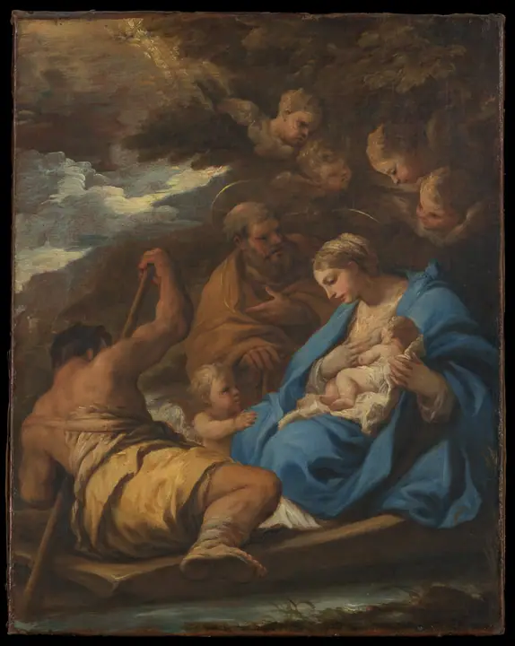 La huida a Egipto, Luca Giordano