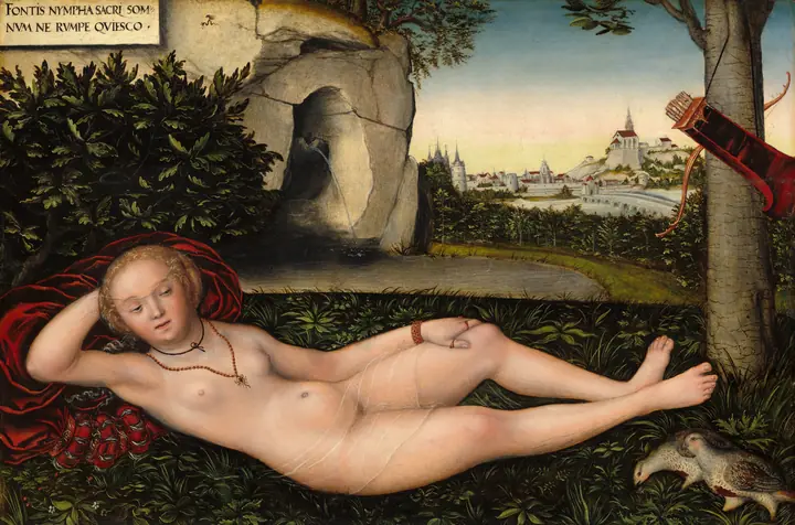 La ninfa de la fuente, Lucas Cranach el Viejo