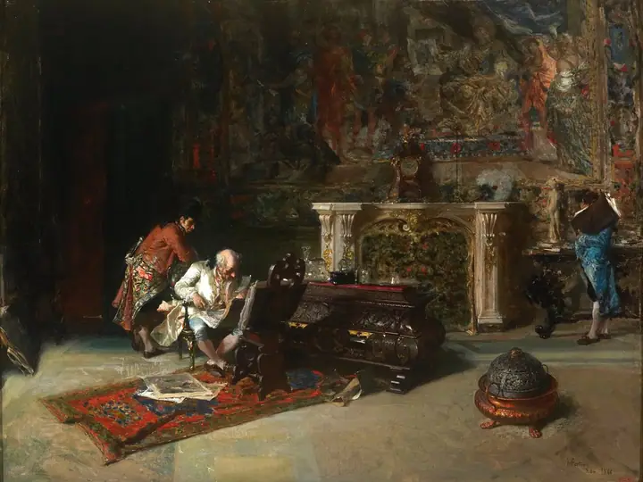 Coleccionista de grabados (Estudio), Marià Fortuny