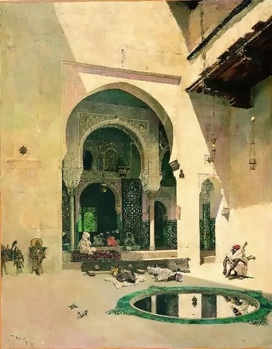 El tribunal de la Alhambra, Marià Fortuny