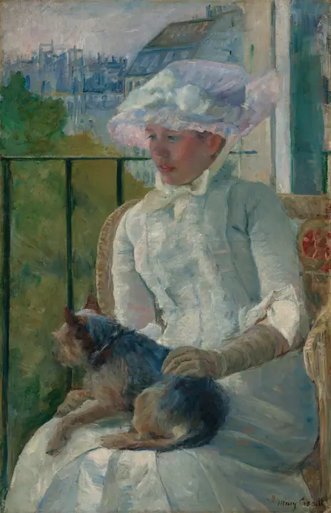 Joven en una ventana, Mary Cassatt