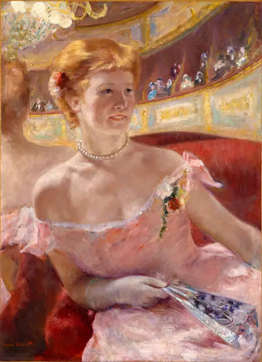 Mujer con collar de perlas, Mary Cassatt