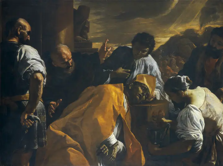 El martirio de San Jenaro, Mattia Preti