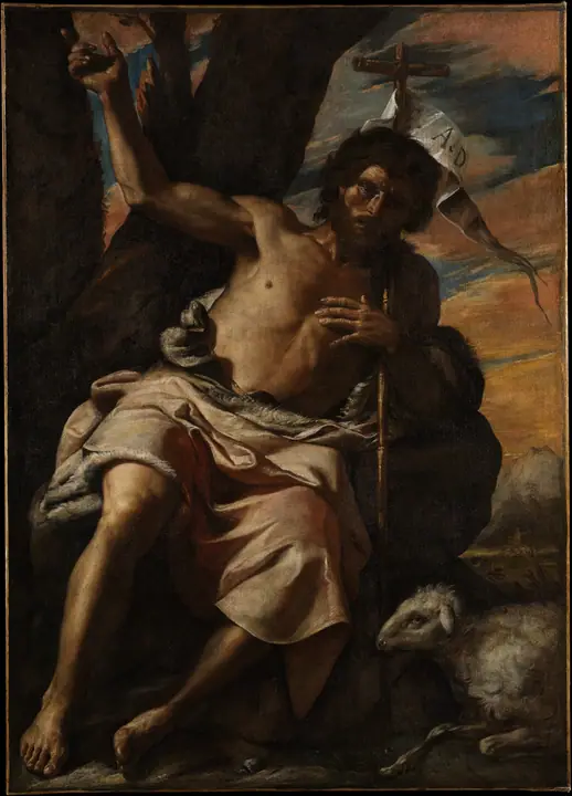 San Juan Bautista predicando, Mattia Preti