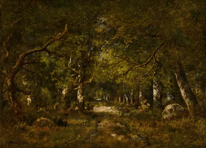 Escena de bosque, Narcisse Diaz de la Peña