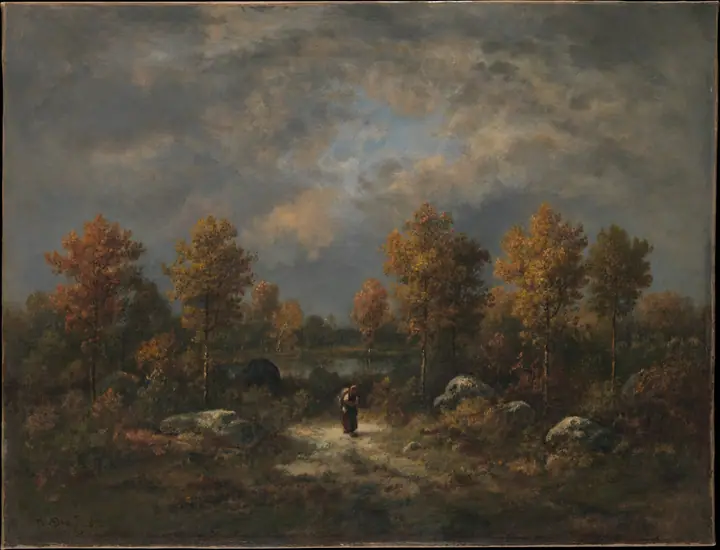 Otoño, el estanque del bosque, Narcisse-Virgile Diaz de la Peña