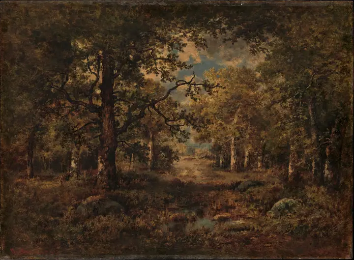 Vista entre árboles, Fontainebleau, Narcisse-Virgile Diaz de la Peña