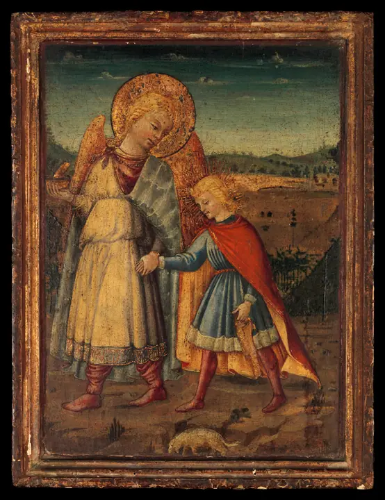 El arcángel Rafael y Tobías, Neri di Bicci