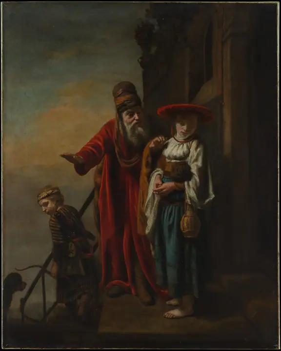 Abraham despide a Agar e Ismael, Nicolaes Maes
