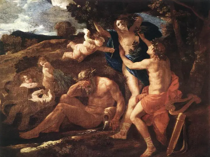 Apolo y Dafne, Nicolas Poussin