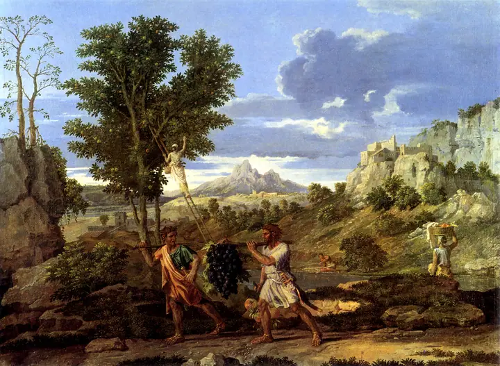 Otoño o El racimo de la tierra prometida, Nicolas Poussin
