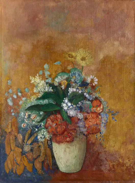 Jarrón de flores, Odilon Redon